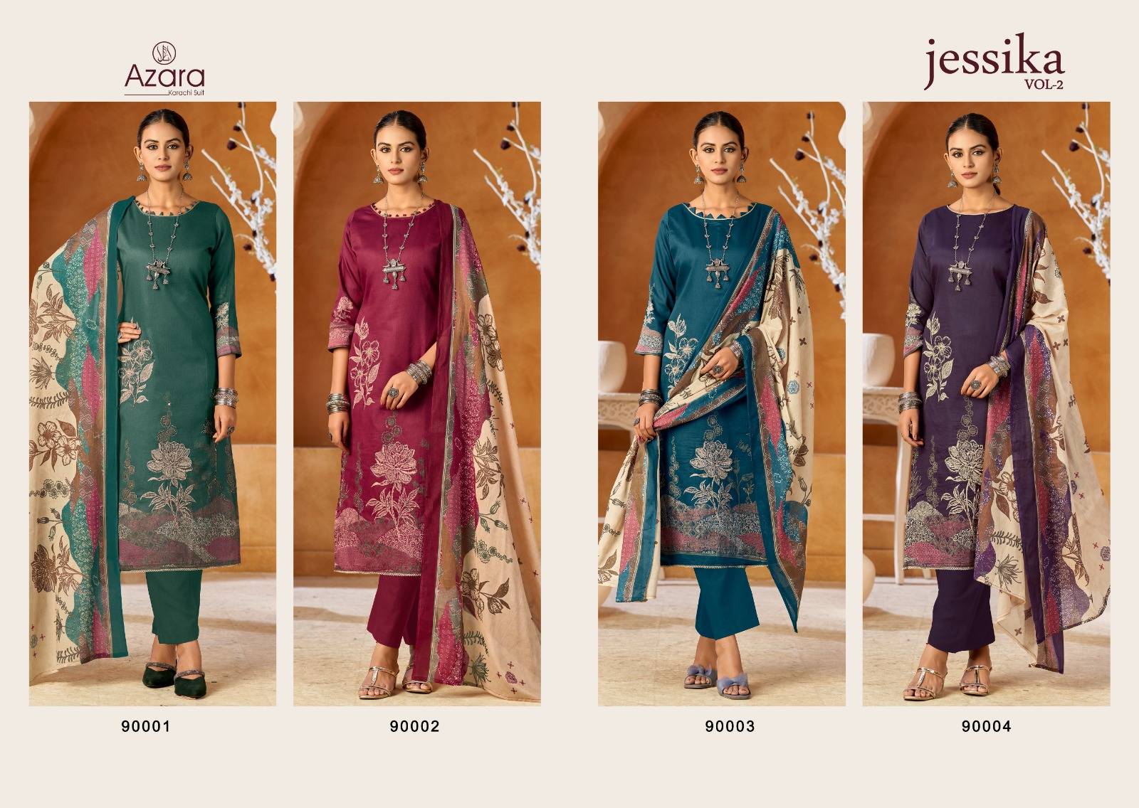 Radhika Azara Jessika Vol 2 Dress materials suppliers in kolkata